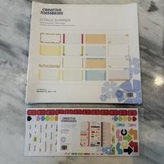 Creative Memories Summer 12×12 Lot Fast2Fab Pages Paper Stickers Embellishments