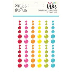 Crafts Enamel Dots SS Sticky Back Color Vibe Brights Pink Blue Orange Green ++
