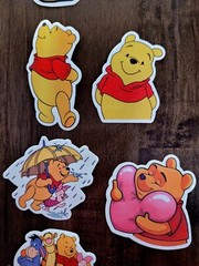 WINNIE THE POOH STICKERS x 10 LARGE PIGLET TIGGER EEYORE UMBRELLA HONEY BED WIN2