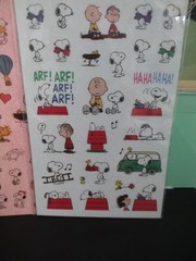Peanuts Snoopy Masking Stickers Cute Kawaii Set Of 2 (Blue And Red) 2021 New