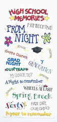 Retired Me & My Big Ideas High School Sayings Stickers 5.5×12 in Prom Graduation