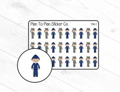 1114-1~~ Airforce Military WM Planner Stickers.