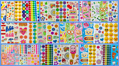 10 Retro Sticker Pack Happy Face Vibes Food Fruit Dessert Smiley Faces 70 80 90