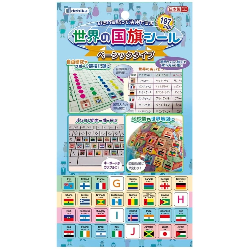 Devika Sticker World Flags Sticker Basic Schicktype 073106