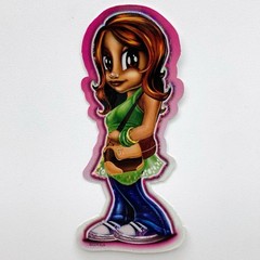 Half Pints Girl Vending Mach Sticker Aztlan Style Lowrider Chicano Casual Outfit