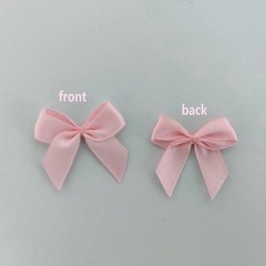 Micomon 50pcs 1.2-Inch Mini Bows for Crafts Satin 3/8″ ribbon, lt.pink