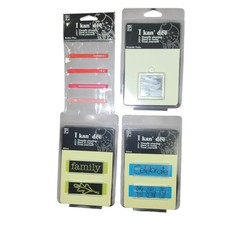 Pebbles Inc I Kan Dee Scrapbooking Lot Bobby Pins Sliders Keepsake Frame
