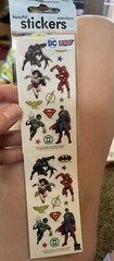 PAPER HOUSE JUSTICE LEAGUE STICKERS BATMAN-SPIDERMAN- WONDER WOMAN-SUPERMAN