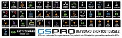 GSPro Keyboard Shortcut Decals