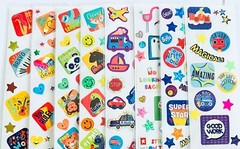 Sticker Lot 199+ Stickers, SUNSHINE SUNNY HAPPY FACE SMILEY COLORFUL SUN RAINBOW