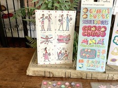 Set of 5 Vintage Girl Power Party Themed Sticker Sheets Beth Balogh AGC Hallmark