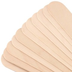 PINGEUI 200 Pcs 8 × 1 Inch Jumbo Craft Sticks, Wooden Large Tongue Depresso