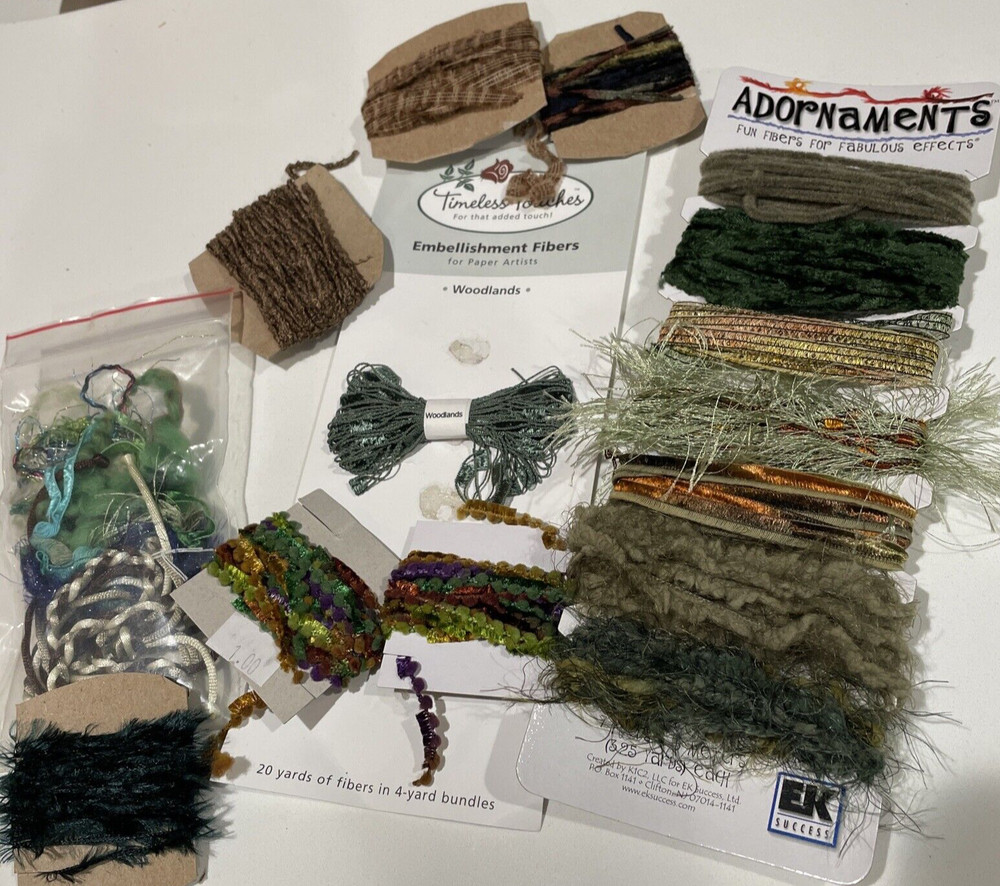 Large Variety Of Embelishment Fibers For Crafting