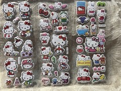 Retro Vintage Look Hello Kitty 3D Bubble Puffy Stickers 3 sets (#9)