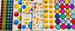 Sticker Bulk Smiley funny Face Happy Smiles food dessert – 10
