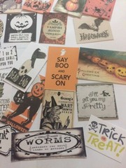 Halloween Die Cuts-Gift Tags~45 Pieces~Mixed Media~Journal~Scrapbook~on Sale!