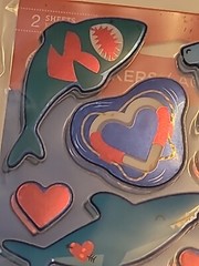 Travel Stickers Lot of 3 Packs Jolee’s 3-D Beach/Pool Vacation Puffy Sharks Jot