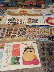 Large Lot Of Over 100 Packs For Crafting Stickers Scrapbooking Hobby DIY