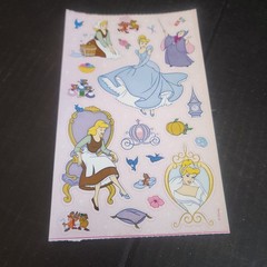 Lot of 5 Vintage Disney Princess & Snow White Sticker Sheets Sandylion