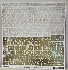Basic Grey Dasher 12 x 12 Scrapbook Paper Cardstock Buttons Brads LOT