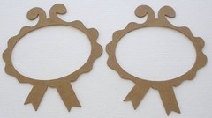 {4} ACCENT FRAMES – Bare Unfinished Chipboard Die Cuts – 3 1/4″ x 4″