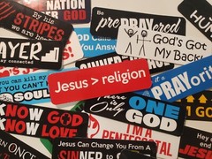 Inspirational Christian Stickers with Bible Verses and Faith Quotes!