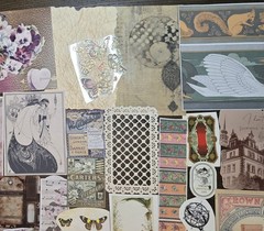 Junk Journal Kit Vintage Style Paper Stickers Tags Tickets Images Ephemera Craft