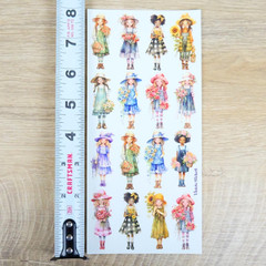 Violette Stickers – 1 Country Charm Sticker Sheet for Stationary & Scrapbooking