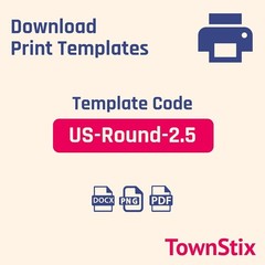 Matte White Round Laser Inkjet Self-Adhesive 30 Sheets 270