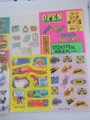 Motivation Romance Statement & Alphabet Vintage Sticker Assortment
