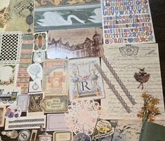 Junk Journal Kit Vintage Style Paper Stickers Tags Tickets Images Ephemera Craft