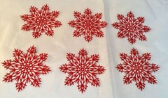 Tim Holtz Holiday Die Cuts * Flurry #3 Snowflakes * 4 Glitter or 6 Cardstock