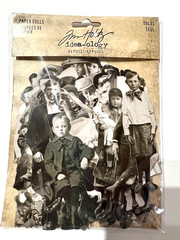 Tim Holtz Idea-ology Paper Dolls, Collage Paper, Metal Tags & Bells. Great Price