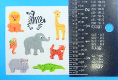 Micro Safari Animals Sandylion Sticker Mod Sheet 2″x 2″