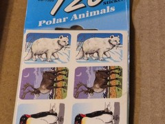 120 Polar Animal Stickers Cd-1520 Carson Dellosa Arctic Wildlife Zoo Animals