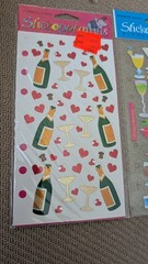 Stickopotamus/ Sticko stickers Cocktails Champagne Wine Alcohol Lot 3 Packs