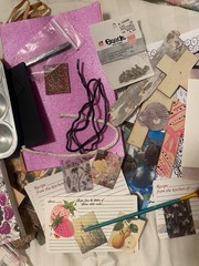 Art supplies paint mixed media Lot Card making items