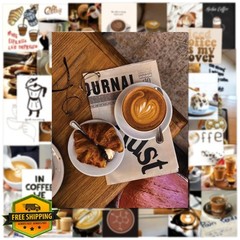 Flurendo coffee aesthetic stickers Colourful-c3