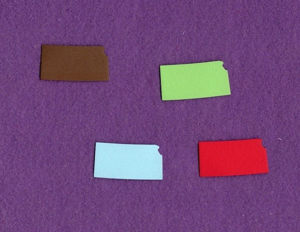 KANSAS qk USA state die cuts scrapbook cards