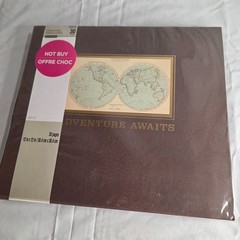 Recollections Scrapbook Album 12×12 Adventure Awaits Travel Map Print NEW