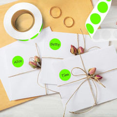 1 Inch round Color Code Dot Stickers,Fluorescent Green Inventory Dots Label,Adhe
