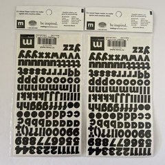 Making Memories Creative Letters Scrapbooking – 7/16″ Chunky Black