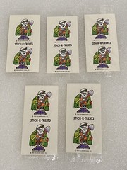Hallmark Halloween Stick R Treats Monster Witch JOL Stickers 1983 New 21 Sheets
