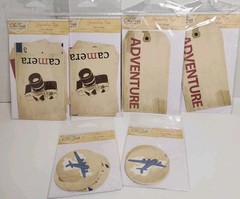 Embellishments Chic Tags Junk Journal/Scrapbook Journaling Tags TRAVEL Theme