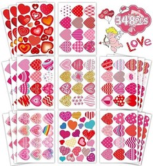 Heart Stickers for Kids, Valentines Day Colorful Heart Stickers Valentine’s Day