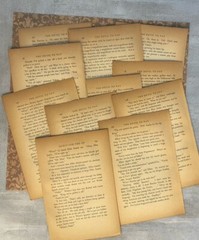 100 Vintage Aged Ephemera Book Pages Lot Mix Variety Collage Craft Junk Journal