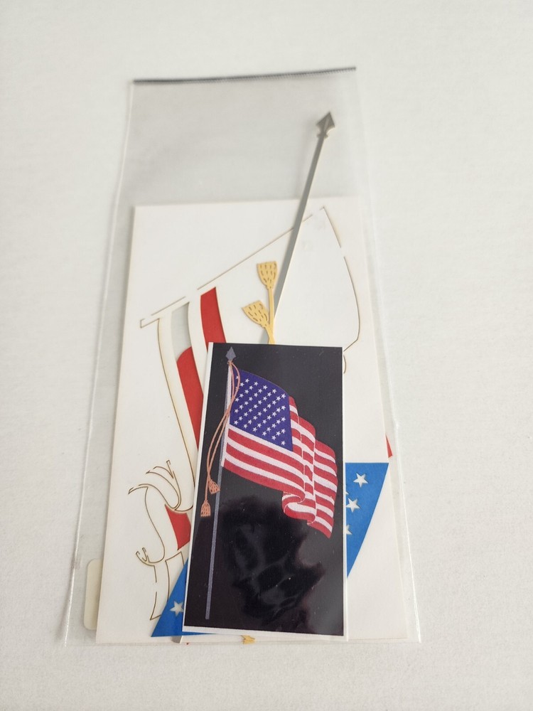 American Flag Die Cut Laser Cut New – Deluxe Cuts Scrapbooking Retired #23
