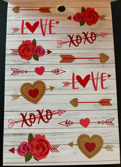 RECOLLECTIONS VALENTINE’S DAY STICKER BOOK 204 PC STICKERS 12 SHEETS ROMANCE
