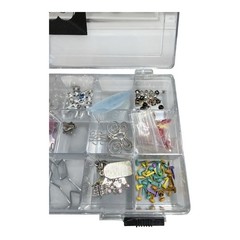 Making Memories Embellishment Lot Brad Bars Fasteners Charms Rhinestones
