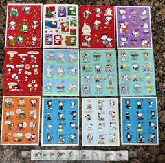 Lot of 1 3 Vintage Snoopy and Woodstock Stickers – The Peanuts Gang